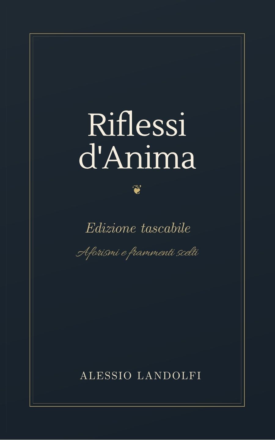 Copertina di Riflessi d'Anima — Edizione tascabile